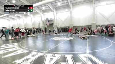 53 lbs Quarterfinal - Axton Diaz, RWC - Roy Wrestling Club vs Jack Wardleigh, Hook Em W.C