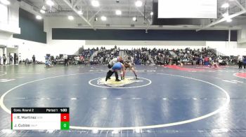 150 lbs Cons. Round 2 - Robert Martinez, Sonora vs Jaiden Cubias, Valencia (Placentia)