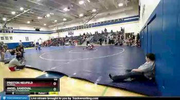 106 lbs Semifinal - Angel Sandoval, Cascade (Leavenworth) vs Preston Neufeld, Reardan