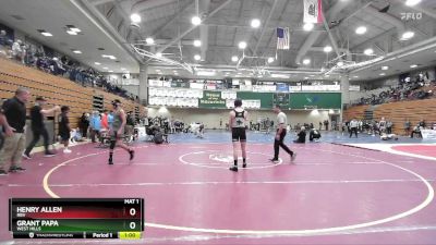 132 lbs Cons. Round 4 - Henry Allen, Rbv vs Grant Papa, West Hills