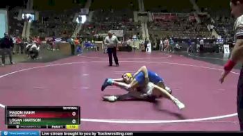 120 lbs Semifinal - Logan Hartson, St James vs Mason Hahm, White Plains