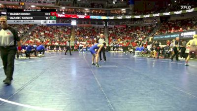 1A-138 lbs Cons. Round 4 - Gabriel Brisker, Wilton vs Hayden Roush, Shenandoah