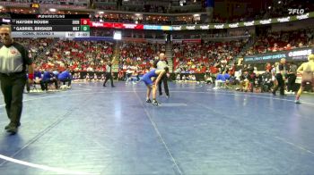 1A-138 lbs Cons. Round 4 - Gabriel Brisker, Wilton vs Hayden Roush, Shenandoah