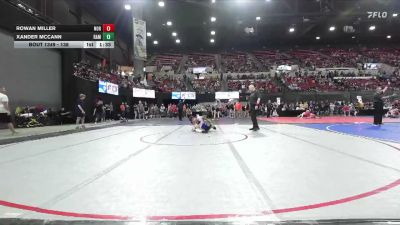 138 lbs Quarterfinal - Xander McCann, Montana Disciples vs Rowan Miller, Rocky Mountain Wrestling Acade