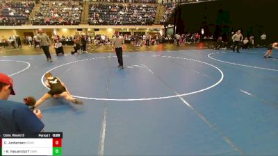 Boys 3rd-4th Grade - 59 Cons. Round 3 - Braycen Neuendorf, Iowa vs Colson Andersen, Big Game Wrestling Club