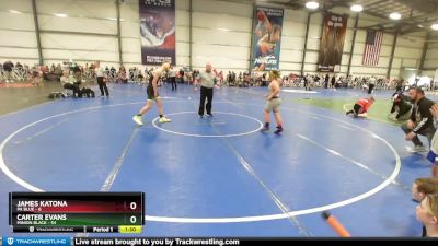 130 lbs Rd# 8- 12:30pm Saturday Final Pool - James Katona, PA Blue vs Carter Evans, Minion Black