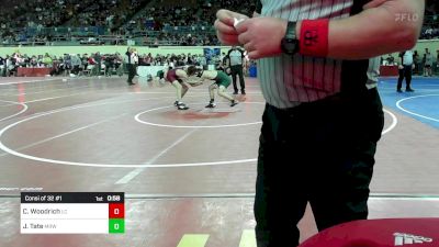 118 lbs Consi Of 32 #1 - Cayden Woodrich, Lincoln Christian vs Josh Tate, Muskogee JH Wrestling