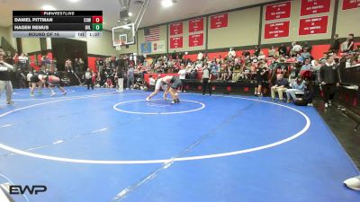 170 lbs Round Of 16 - Daniel Pittman, Coweta vs Hagen Remus, Bartlesville