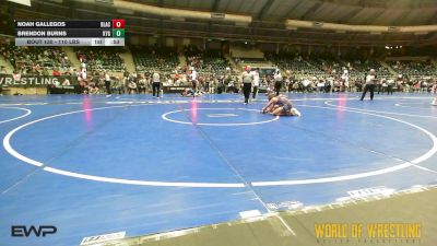 110 lbs Consi Of 16 #1 - Noah Gallegos, Black Flag Wrestling Academy vs Brendon Burns, Kansas Young Guns