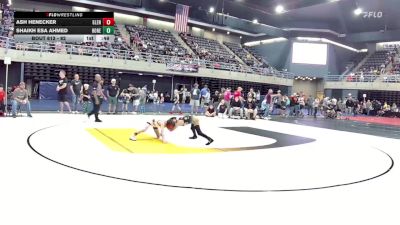 62 lbs Round Of 16 - Ash Henecker, Glen Rock vs Shaikh Esa Ahmed, Honeoye Falls