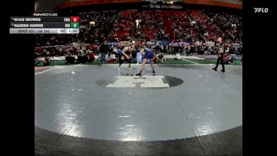 3A 190 lbs Quarterfinal - Elias DeVries, Tri-Valley vs Razden Harris, Ririe