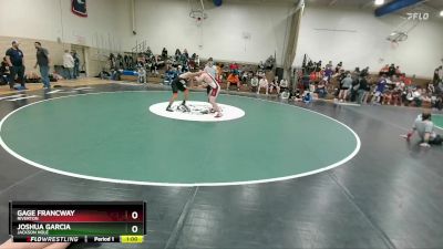 150A Cons. Round 2 - Gage Francway, Riverton vs Joshua Garcia, Jackson Hole