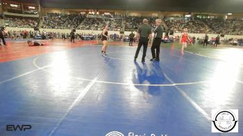 143 lbs Round Of 32 - Tinsley Nett, Norman Jr High vs Payton Phillips, Tahlequah JH Girls