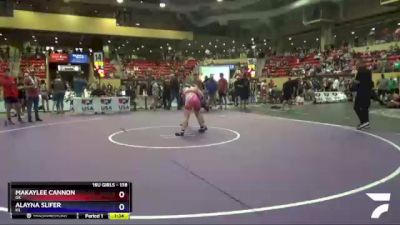 138 lbs Quarterfinal - Makaylee Cannon, OK vs Alayna Slifer, KS