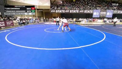 Boys 1A 215 lbs Cons. Round 2 - Francisco Hernandez, Wapato vs Luis Contreras, Montesano