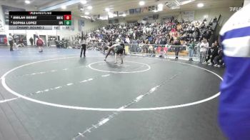 170 lbs Champ. Round 2 - Jimilah Berry, Montclair vs Sophia Lopez, Upland