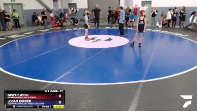 77 lbs Round 3 - Logan Kumfer, Soldotna Whalers Wrestling Club vs Jasper Webb, Pioneer Grappling Academy