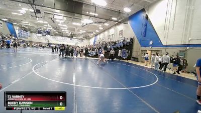 104 lbs Champ. Round 2 - Tj Varney, American Fork Jr High vs Boedy Dawson, Altamont Longhorns