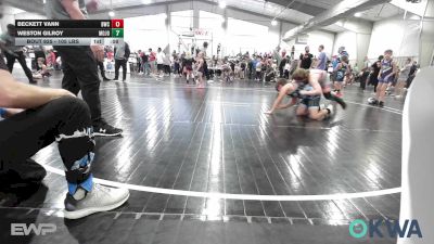 105 lbs Rr Rnd 3 - Beckett Vann, Bartlesville Wrestling Club vs Weston Gilroy, Mojo Grappling Academy