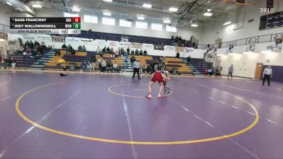 150 lbs 5th Place Match - Gage Francway, Riverton vs Joey Wallowingbull, Wyoming Indian
