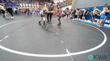 80 lbs Quarterfinal - Liam Hayes, Carl Albert vs Blaine Mudgett, Choctaw Ironman