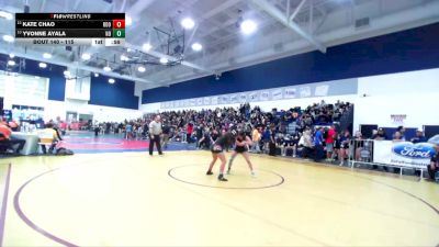 115 lbs Cons. Round 1 - Yvonne Ayala, Notre Dame/Riv vs Kate Chao, Eleanor Roosevelt