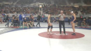 154-D1 Quarterfinal - Kaiya Johnston, Casteel High School vs Alicia Valenzuela, Cibola High School