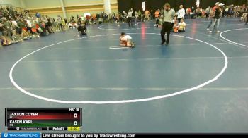 63 lbs Champ. Round 1 - Jaxton Coyer, MI vs Kasen Karl, MO