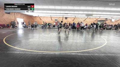 140 lbs Semifinal - Gavin Brown, Catawissa vs Vincenzo Rubino, Pine Bush