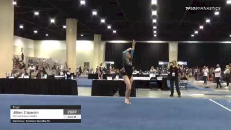 Jillian Zitcovich - Floor, Pitt Northstars #843 - 2021 USA Gymnastics Development Program National Championships