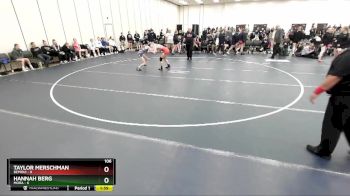 106 lbs Round 2 (3 Team) - Hannah Berg, Mora vs Taylor Merschman, Bemidji