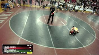 63 lbs Semifinal - Rory Shelstad, Centennial Youth Wrestling vs Holden Ficker, Wisconsin