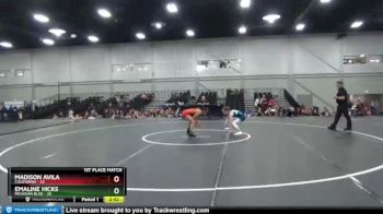 100 lbs Placement Matches (8 Team) - Madison Avila, California vs Emaline Hicks, Michigan Blue