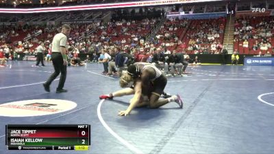 3A-190 lbs Cons. Round 3 - Jace Tippet, North Scott vs Isaiah Kellow, Indianola