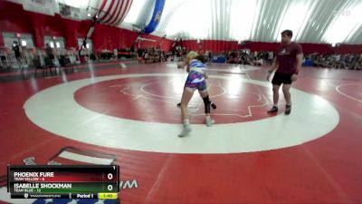 115 lbs Round 1 (6 Team) - Isabelle Shockman, Team Blue vs Phoenix Fure, Team Yellow