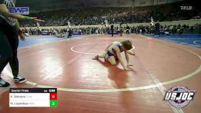 67 lbs Quarterfinal - Kai Stevens, Team Of Hard Knox vs Nicholas Lupardus, ALL AMERICAN WRESTLING CLUB