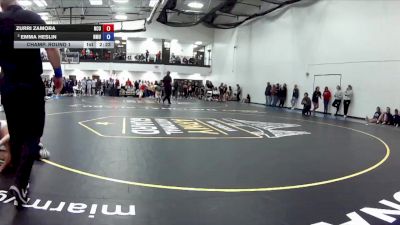 103 A Champ. Round 1 - Emma Heslin, Northern Michigan University vs Zurri Zamora, North Central University