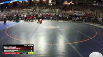 1A 120 lbs Cons. Round 1 - Raymond Greene, Somerset Academy vs SEAN McCLURE, Clearwater Central Catholic
