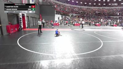 54 lbs Champ. Round 1 - Sawyer Klein, Mishicot vs Adam Rohde, Germantown Hornets Wrestling Club