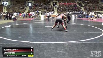 285 lbs Champ. Round 1 - Jose Contreras, Cleburne County vs Waylon Reed, Satsuma