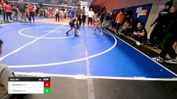 60 lbs Quarterfinal - Lorenzo Hawkins, Tulsa Blue T Panthers vs Callan Carson, Salina Wrestling Club