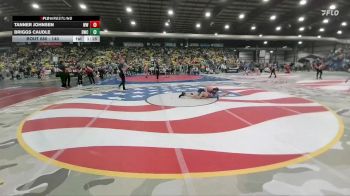 140 lbs Champ. Round 2 - Tanner Johnsen, WSWWW Warhawks vs Briggs Caudle, Dickinson Wrestling Club