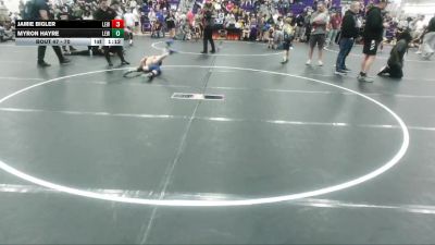 70 lbs Round 2 - Jamie Bigler, Legacy Elite Wrestling vs Myron Hayre, Legacy Elite Wrestling