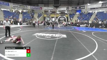 61 lbs Quarterfinal - Aicen Gerrard, Evanston Elite vs Chase Chelewski, Colorado Outlaws