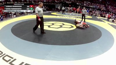 D3-120 lbs Cons. Round 1 - Jordan Henderson, Indian Lake vs Diton Farnsworth, South Central