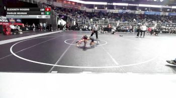 72 lbs Consolation - Elizabeth Rogers, Lawrence Elite WC vs Paislee Neuman, Hillsboro WC