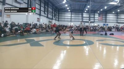 165 lbs Champ. Round 1 - Ethyn Edwards, Landstown Eagles Wrestling Clu vs Mikah Brown, James Island Charter High Scho