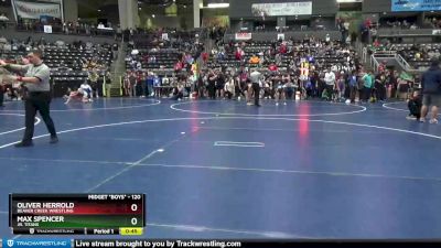 120 lbs Round 3 - Oliver Herrold, Beaver Creek Wrestling vs Max Spencer, Jr. Titans