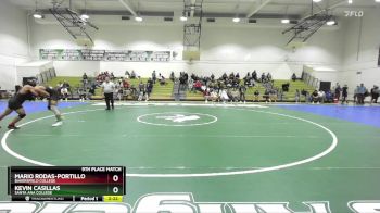 165 lbs 9th Place Match - Kevin Casillas, Santa Ana College vs Mario Rodas-Portillo, Bakersfield College