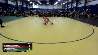 53 lbs Cons. Round 1 - Kash Warren, All In Wrestling Academy vs Gunner Galloway, North Fremont Wrestling Club